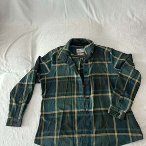 Plaid Button Down Shirt for Women